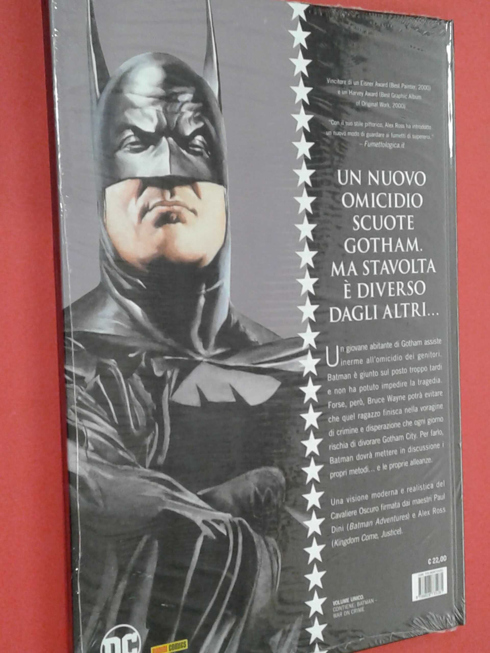 BATMAN-guerra al crimine- DI: alex ross- CARTONATO GIGANTE- SIGILLATO-  EDIZIONI DC PANINI COMICS - Fumetti in Gondola