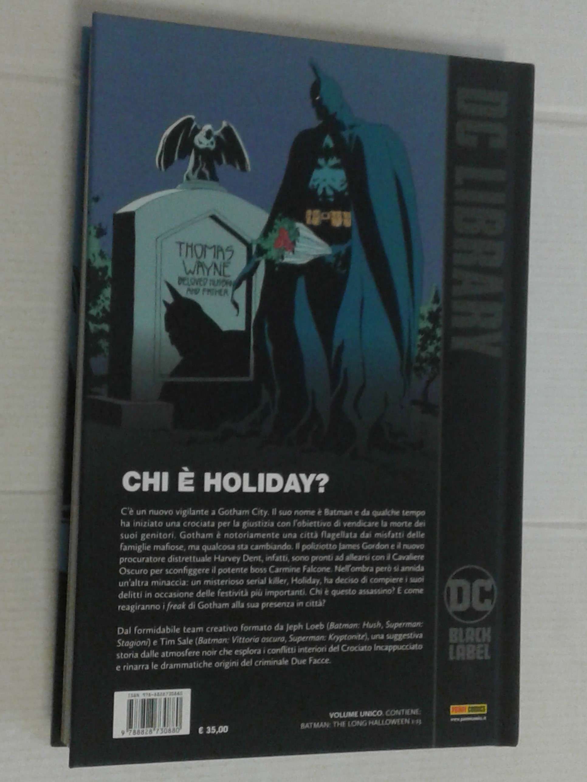 DC LIBRARY- BATMAN-il lungo halloween- DI: JEPH LOEB- VOLUME CARTONATO-  PANINI COMICS - Fumetti in Gondola