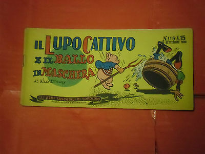 ALBI-TASCABILI-di-TOPOLINO-STRISCIA-N-116-c-prima-1-SERIE-originale-del-1950-161938983380