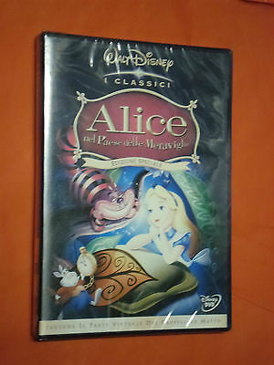 DVD-ANIMAZIONE-CON-OLOGRAMMA-COLLEZIONE-WALT-DISNEY-ALICE-paese-meraviglie-NUOVO-162113202020