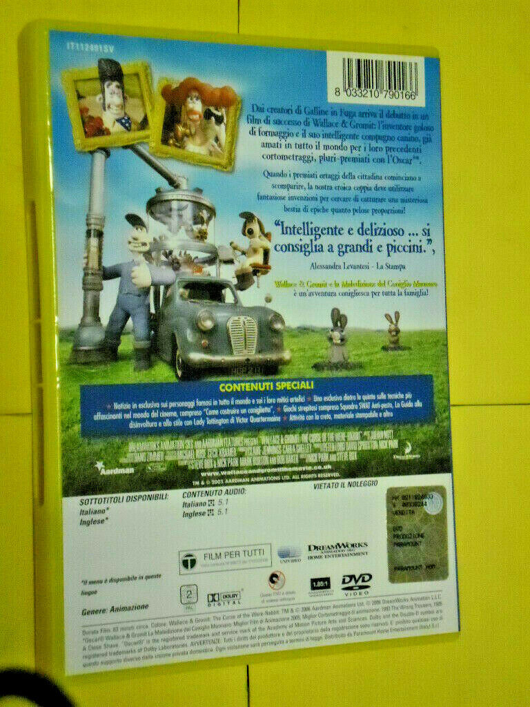 WALLACE-GROMIT-maledizione-coniglio-DVD-ANIMAZIONE-DA-COLLEZIONE-aperto-143509135261-2