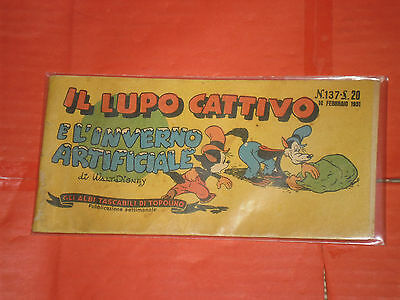 ALBI-TASCABILI-di-TOPOLINO-STRISCIA-N-137-b-prima-1-SERIE-originale-del-1951-161934864152