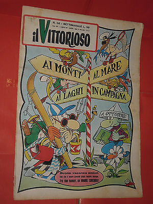 VITTORIOSO-GIORNALE-n26-DEL-1961-SUPPLEMENTO-AVVENIRE-con-jacovitti-JAC-141651684152